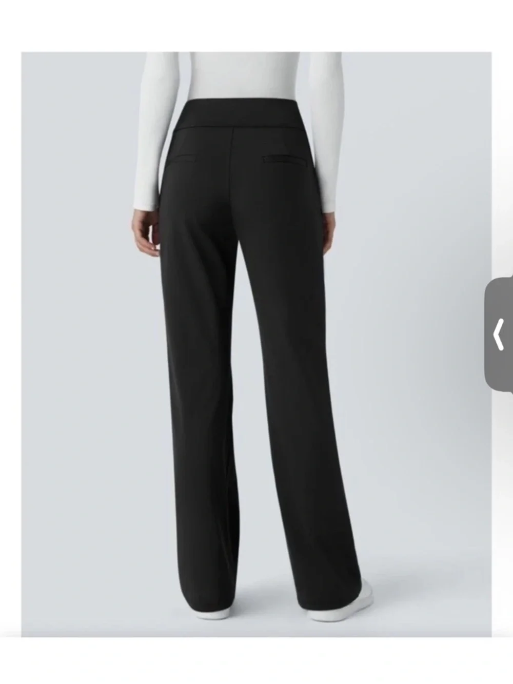 Viral Ultra tall HalaraFlex Stretch Work Pant Mid Rise Side Work Flare Pants - Picture 2 of 5